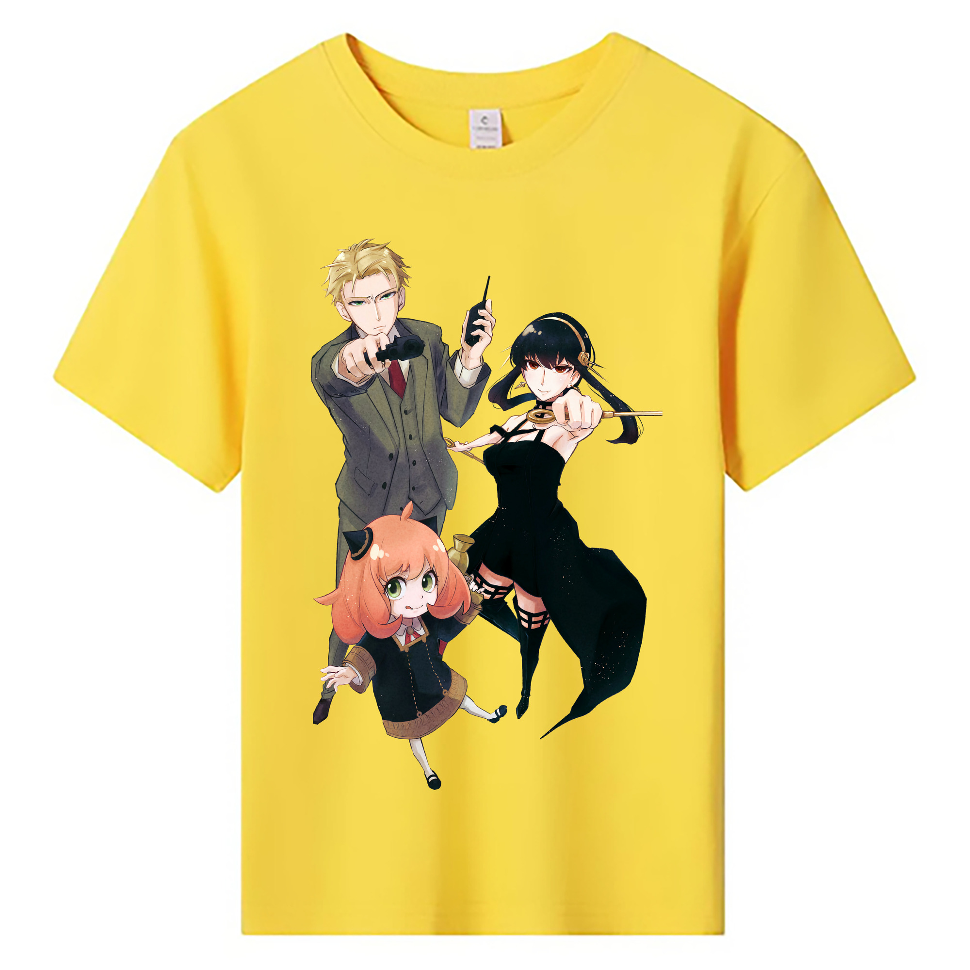 （画像用） SPY×FAMILY间谍家家酒 綿100％キッズTシャツ（フロントプリント）
