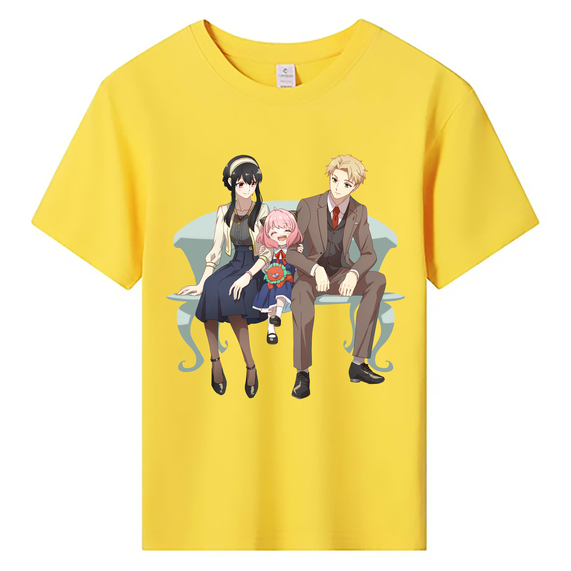 （画像用） SPY×FAMILY间谍家家酒 綿100％キッズTシャツ（フロントプリント）