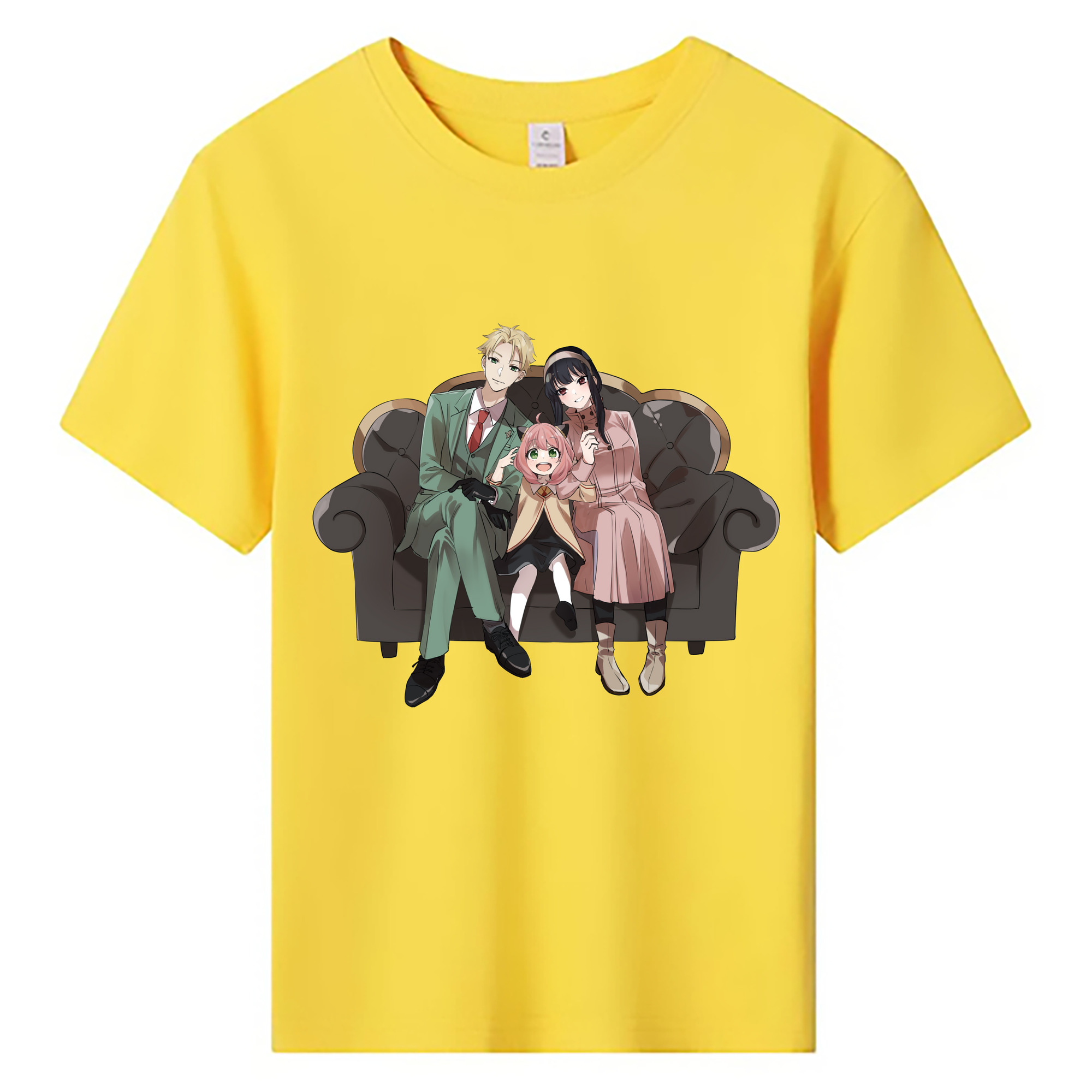 （画像用） SPY×FAMILY间谍家家酒 綿100％キッズTシャツ（フロントプリント）