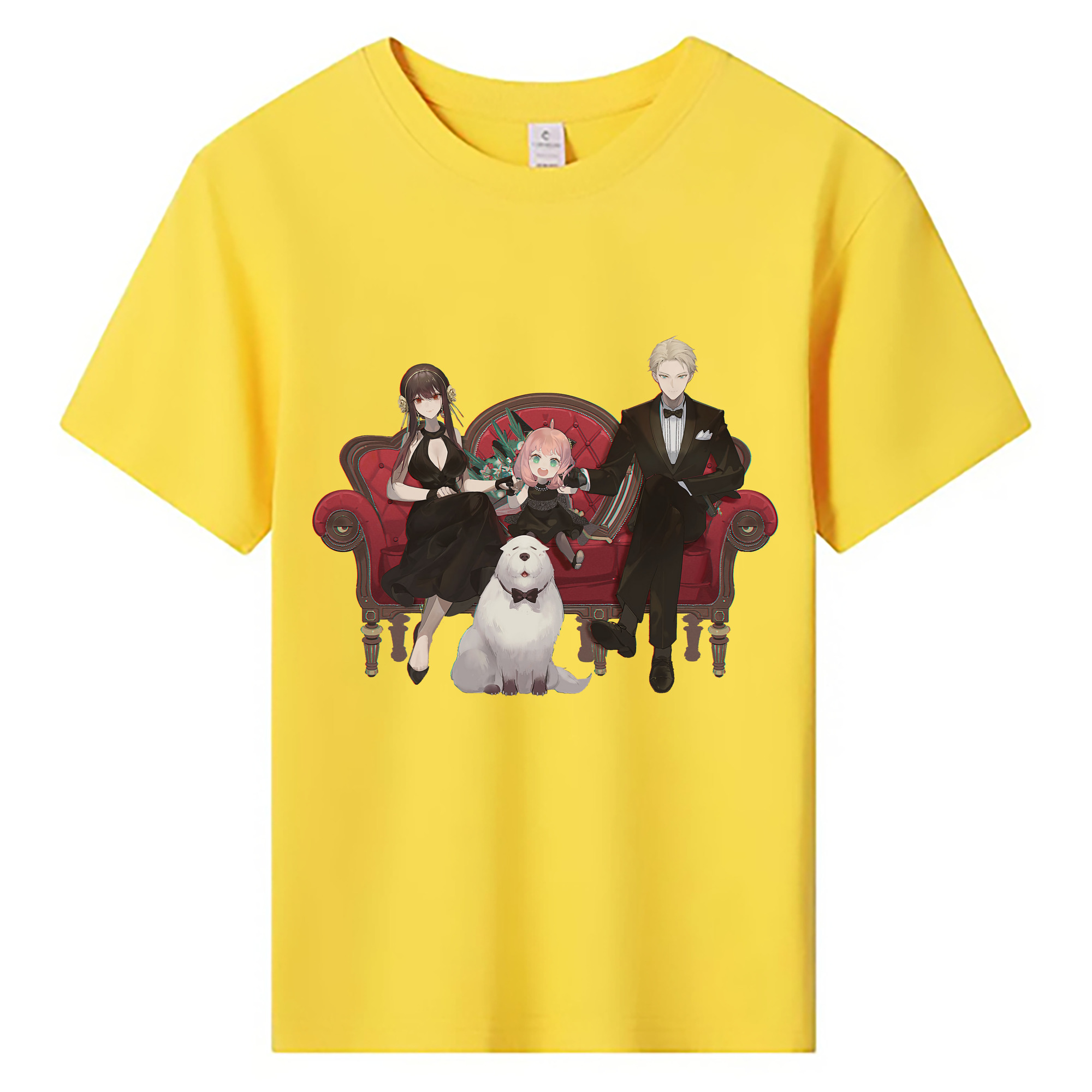 （画像用） SPY×FAMILY间谍家家酒 綿100％キッズTシャツ（フロントプリント）