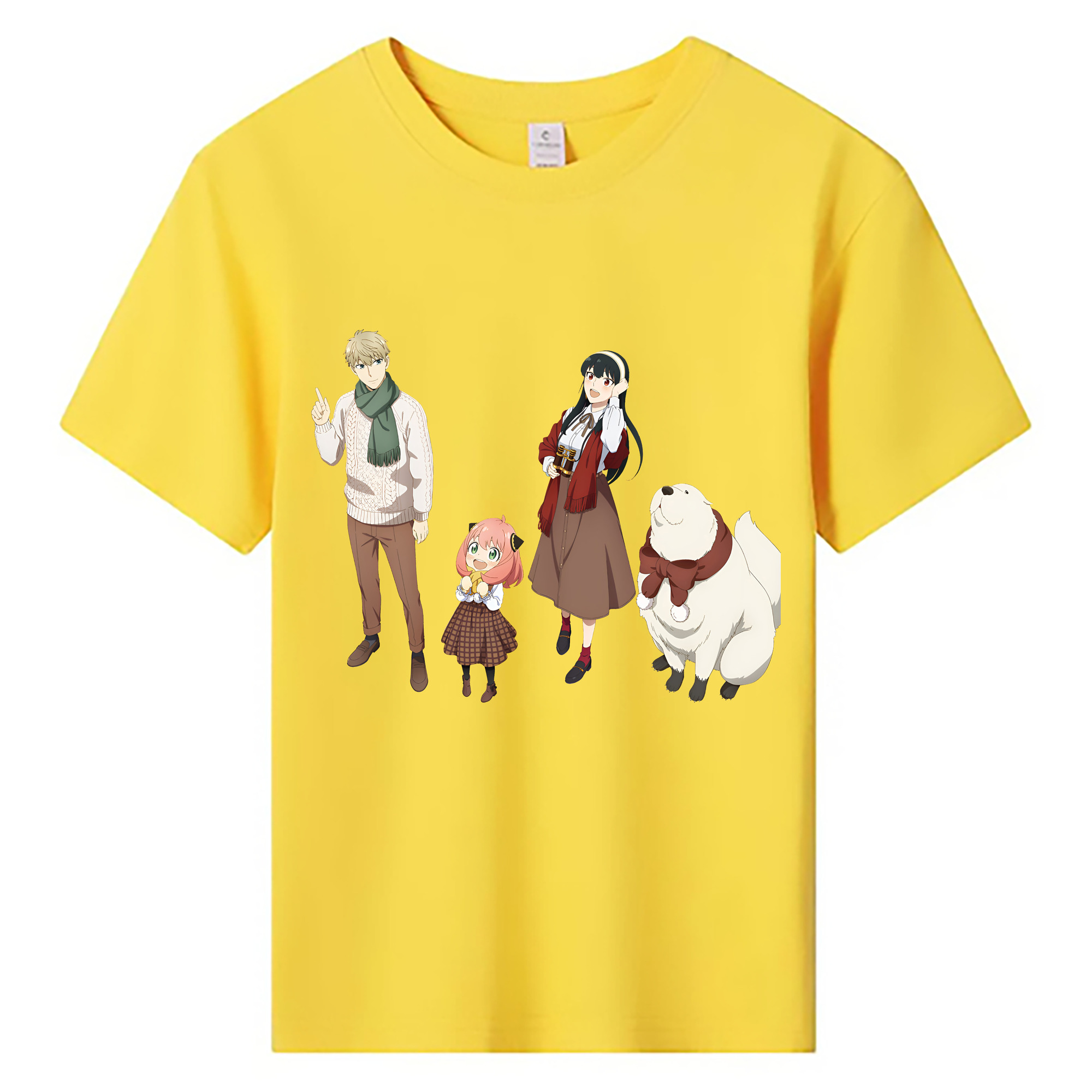 （画像用） SPY×FAMILY间谍家家酒 綿100％キッズTシャツ（フロントプリント）