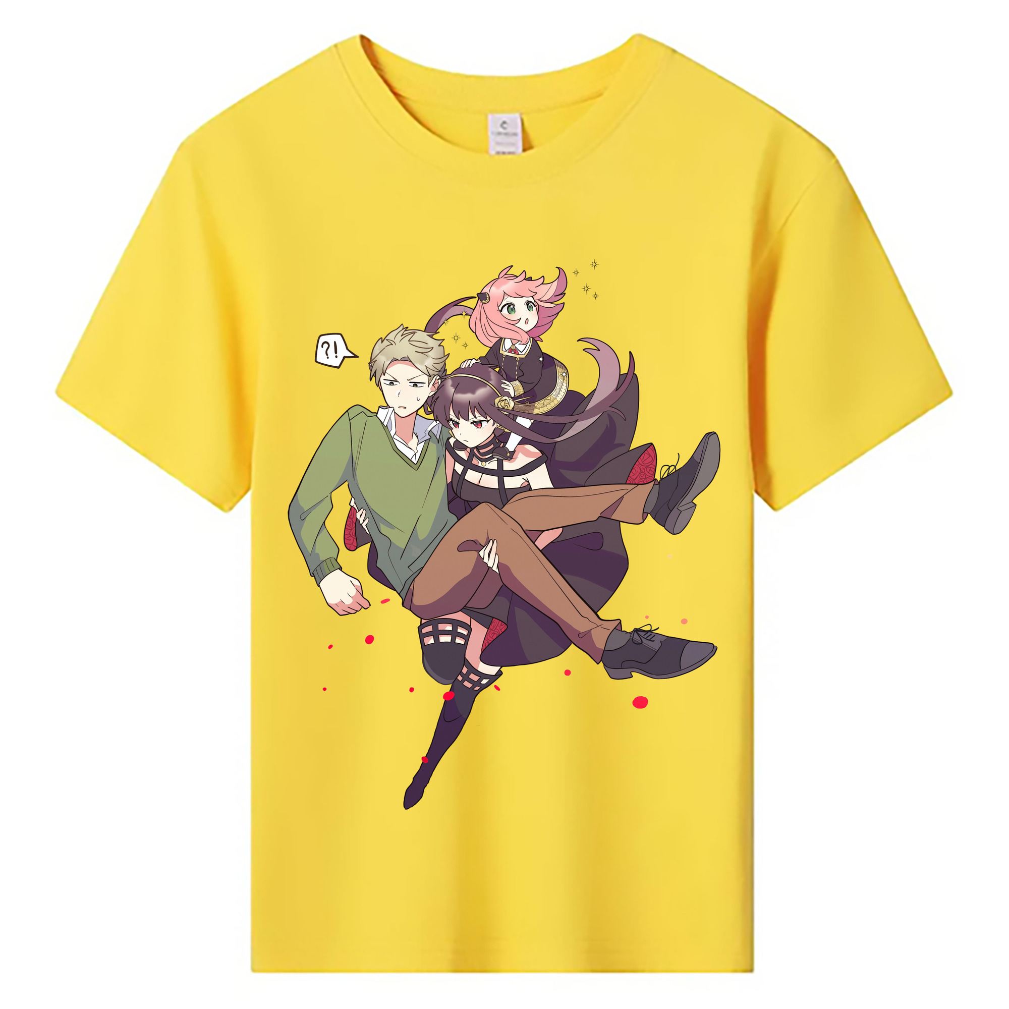 （画像用） SPY×FAMILY间谍家家酒 綿100％キッズTシャツ（フロントプリント）