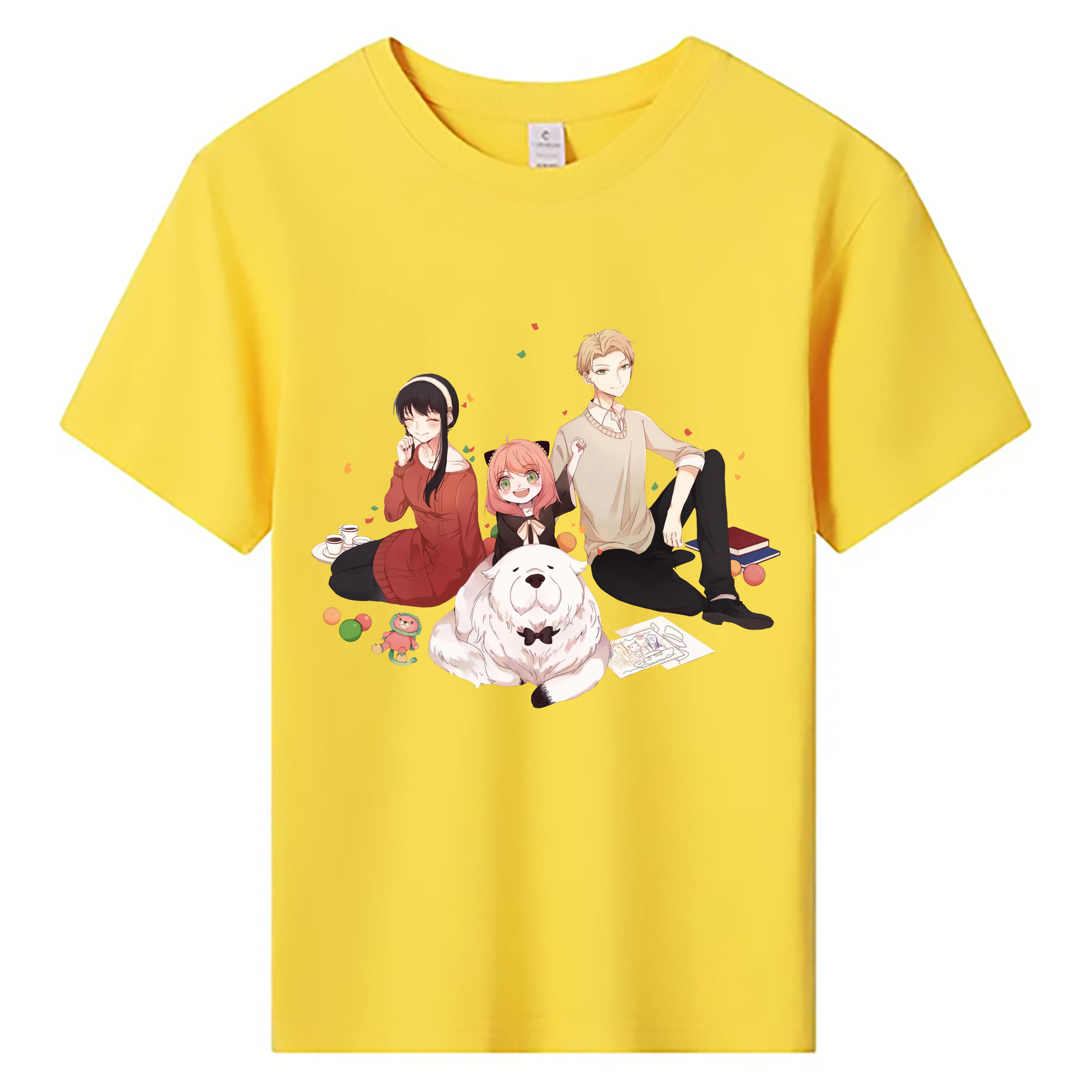 （画像用） SPY×FAMILY间谍家家酒 綿100％キッズTシャツ（フロントプリント）