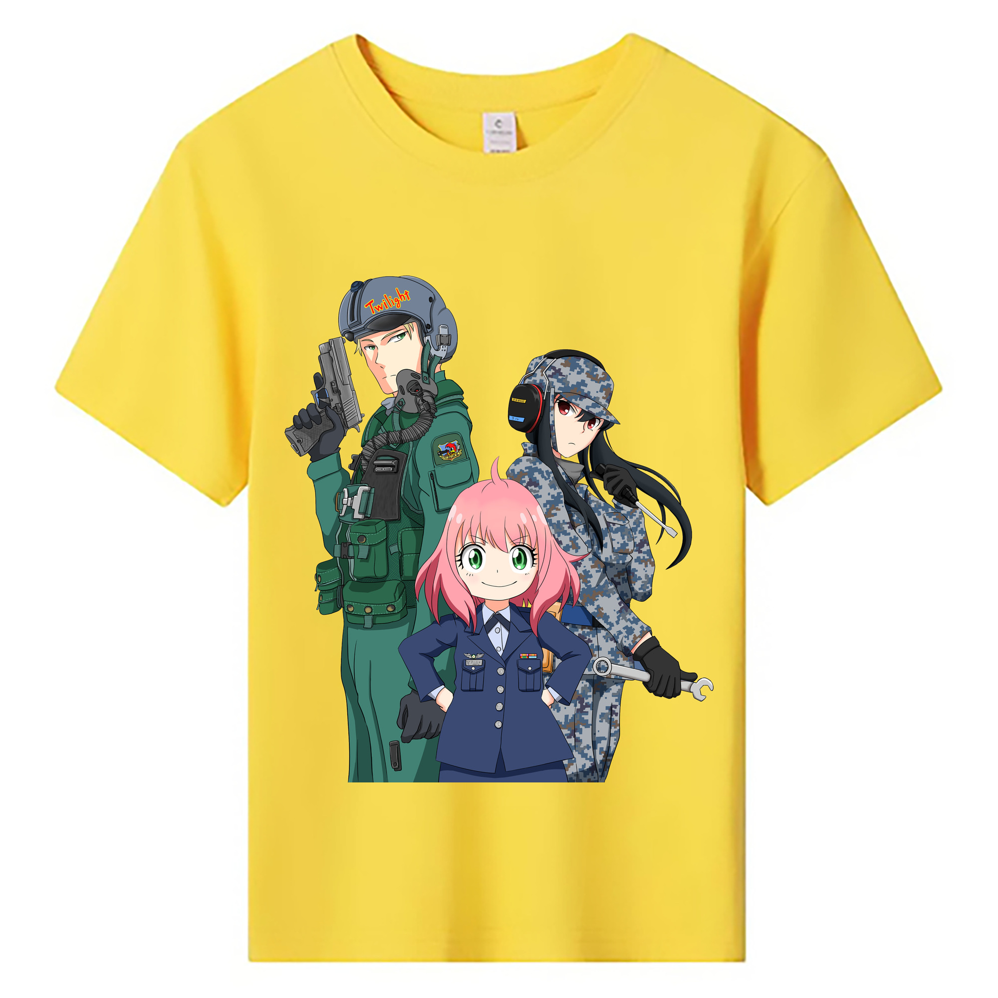 （画像用） SPY×FAMILY间谍家家酒 綿100％キッズTシャツ（フロントプリント）