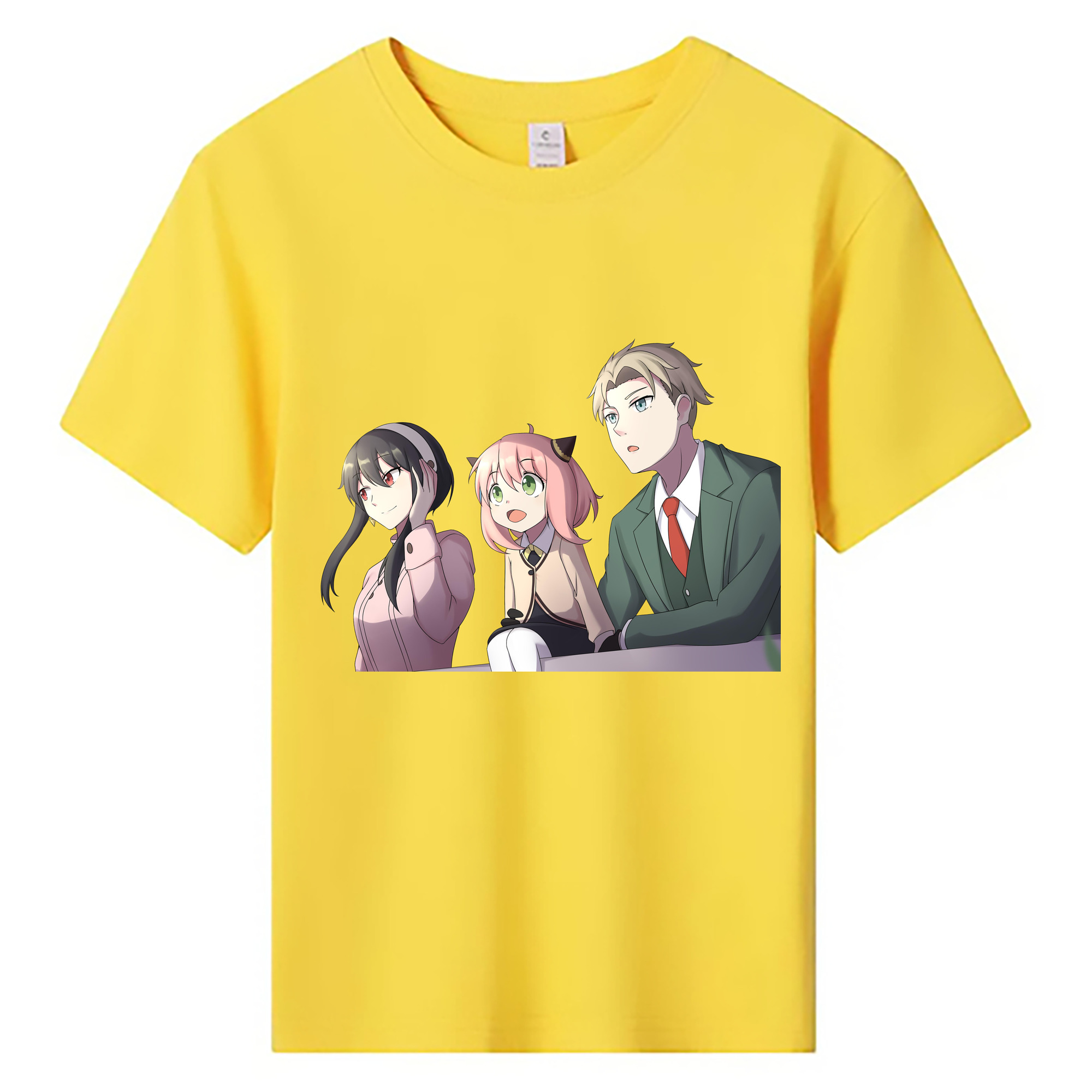（画像用） SPY×FAMILY间谍家家酒 綿100％キッズTシャツ（フロントプリント）