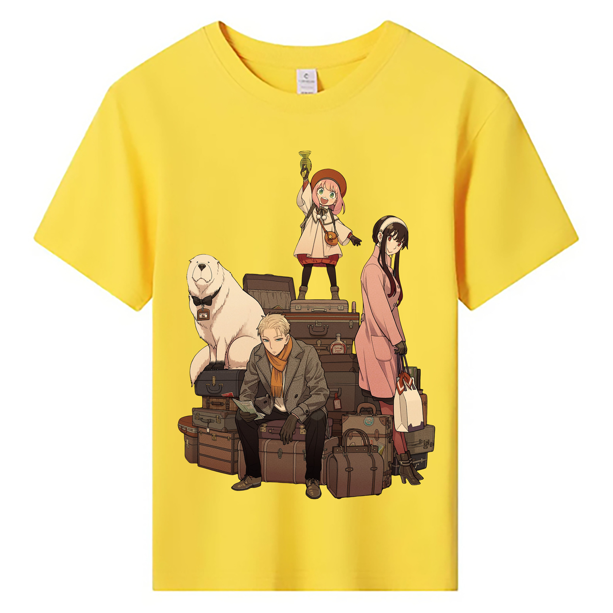 （画像用） SPY×FAMILY间谍家家酒 綿100％キッズTシャツ（フロントプリント）