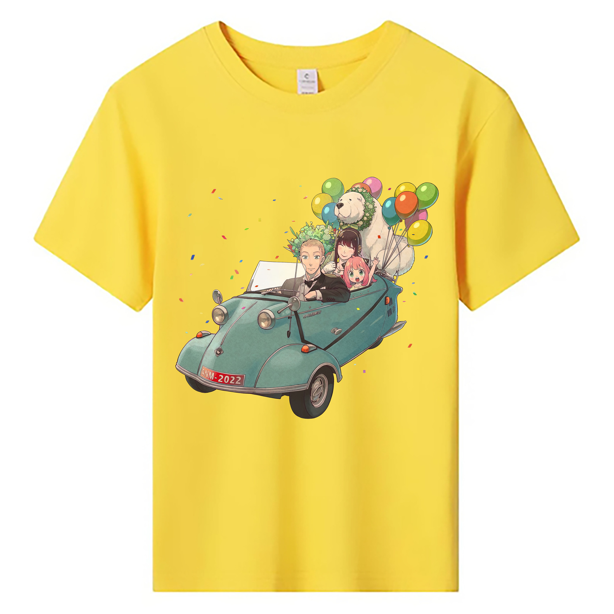 （画像用） SPY×FAMILY间谍家家酒 綿100％キッズTシャツ（フロントプリント）