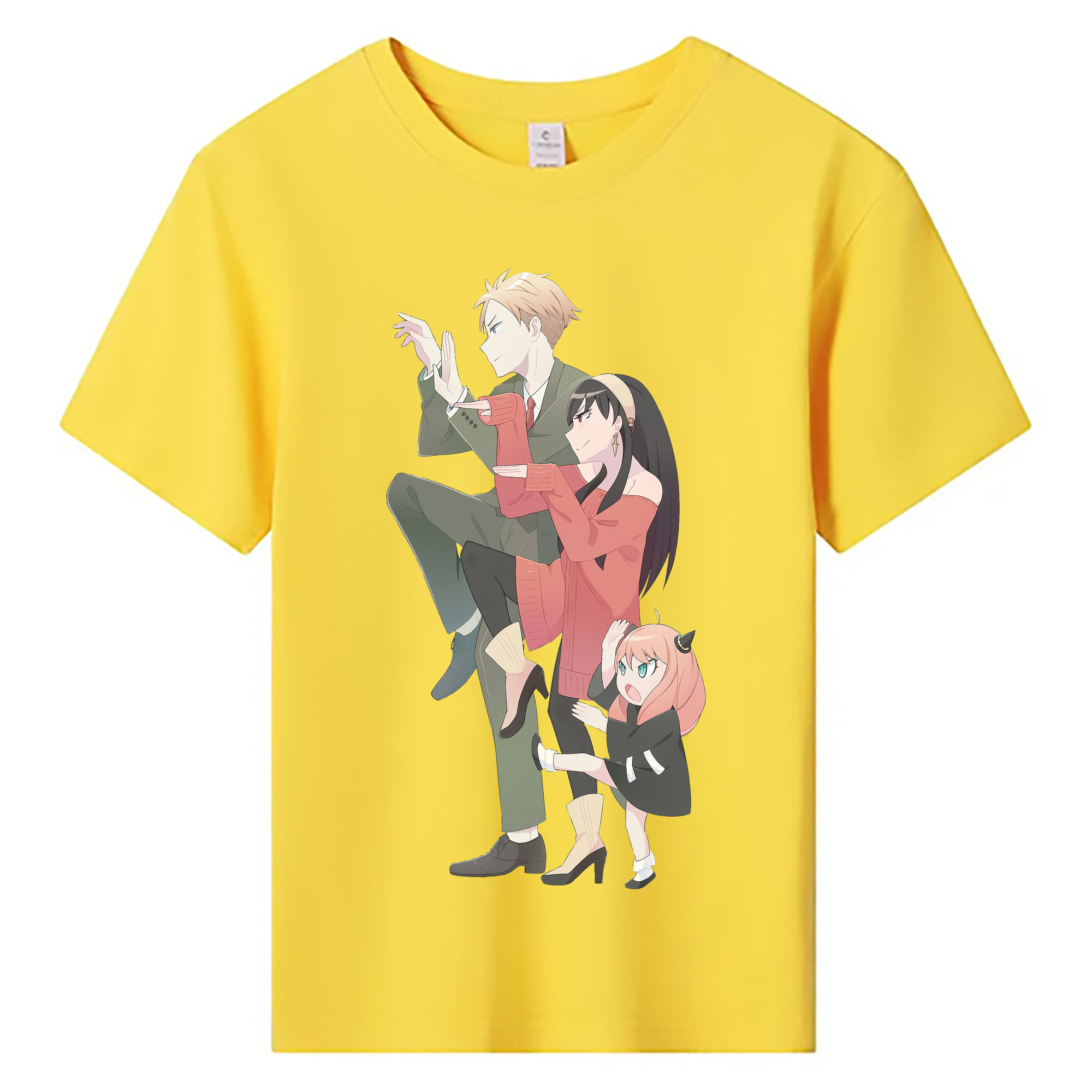 （画像用） SPY×FAMILY间谍家家酒 綿100％キッズTシャツ（フロントプリント）
