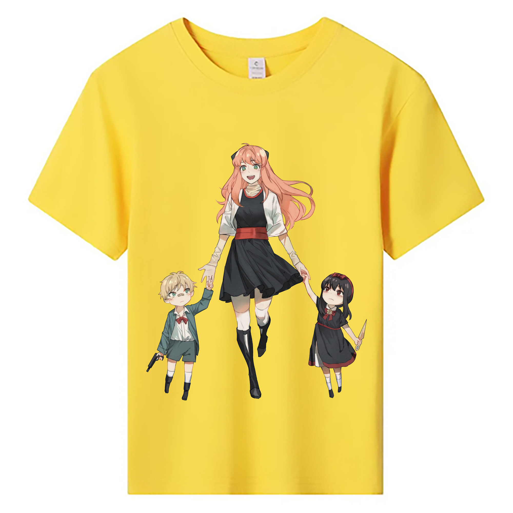 （画像用） SPY×FAMILY间谍家家酒 綿100％キッズTシャツ（フロントプリント）