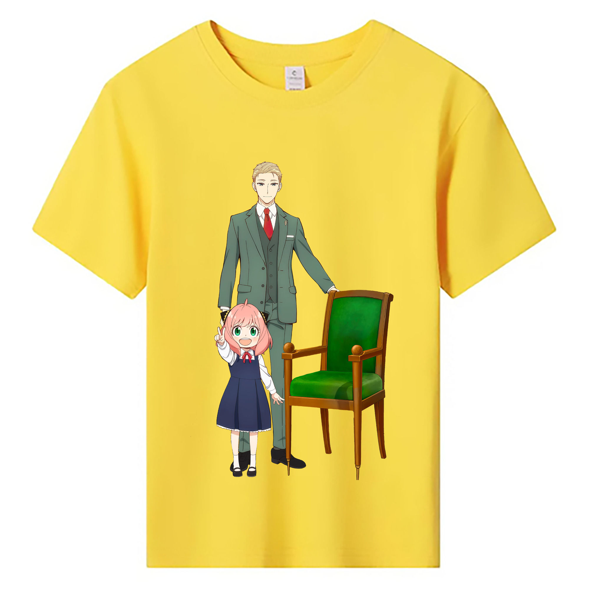 （画像用） SPY×FAMILY间谍家家酒 綿100％キッズTシャツ（フロントプリント）