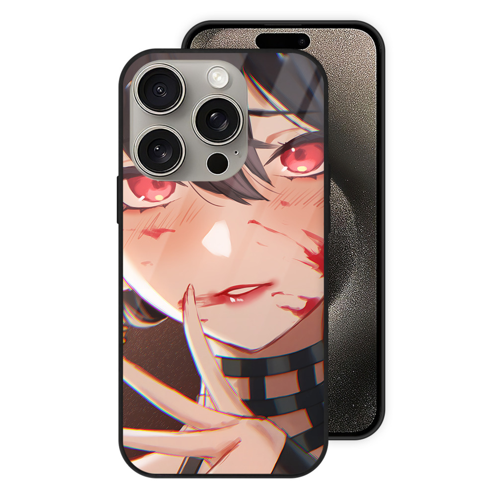 （画像用） SPY×FAMILY间谍家家酒 【iPhone15Pro対応】スマホケース 耐衝撃＆黄変防止 背面ガラス