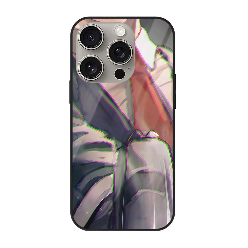 （画像用） SPY×FAMILY间谍家家酒 【iPhone15Pro対応】スマホケース 耐衝撃＆黄変防止 背面ガラス
