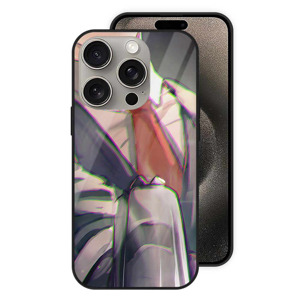 （画像用） SPY×FAMILY间谍家家酒 【iPhone15Pro対応】スマホケース 耐衝撃＆黄変防止 背面ガラス