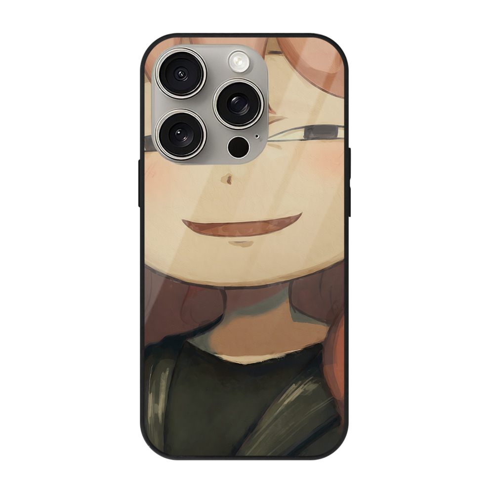 （画像用） SPY×FAMILY间谍家家酒 【iPhone15Pro対応】スマホケース 耐衝撃＆黄変防止 背面ガラス