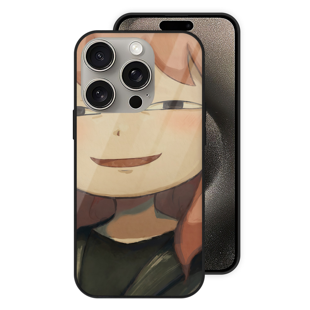 （画像用） SPY×FAMILY间谍家家酒 【iPhone15Pro対応】スマホケース 耐衝撃＆黄変防止 背面ガラス