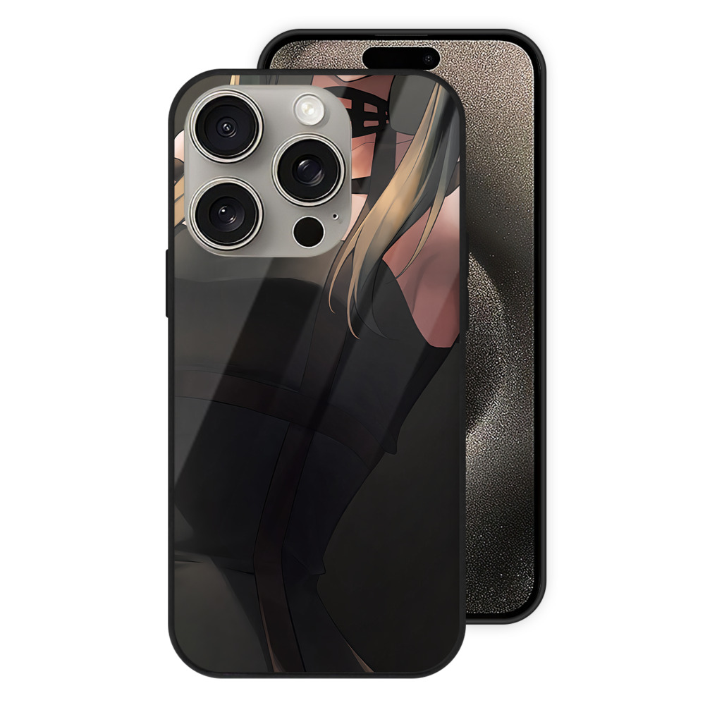 （画像用） SPY×FAMILY间谍家家酒 【iPhone15Pro対応】スマホケース 耐衝撃＆黄変防止 背面ガラス