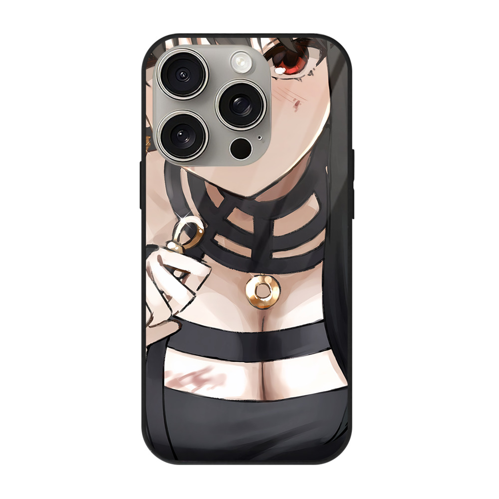 （画像用） SPY×FAMILY间谍家家酒 【iPhone15Pro対応】スマホケース 耐衝撃＆黄変防止 背面ガラス