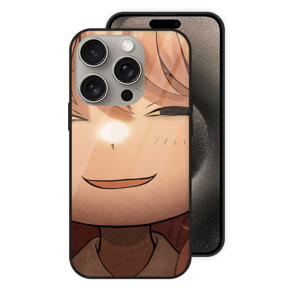 （画像用） SPY×FAMILY间谍家家酒 【iPhone15Pro対応】スマホケース 耐衝撃＆黄変防止 背面ガラス