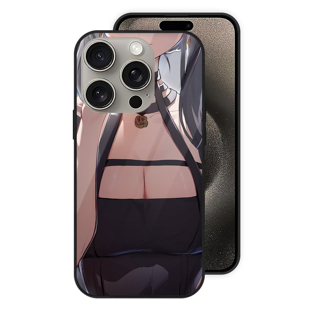 （画像用） SPY×FAMILY间谍家家酒 【iPhone15Pro対応】スマホケース 耐衝撃＆黄変防止 背面ガラス
