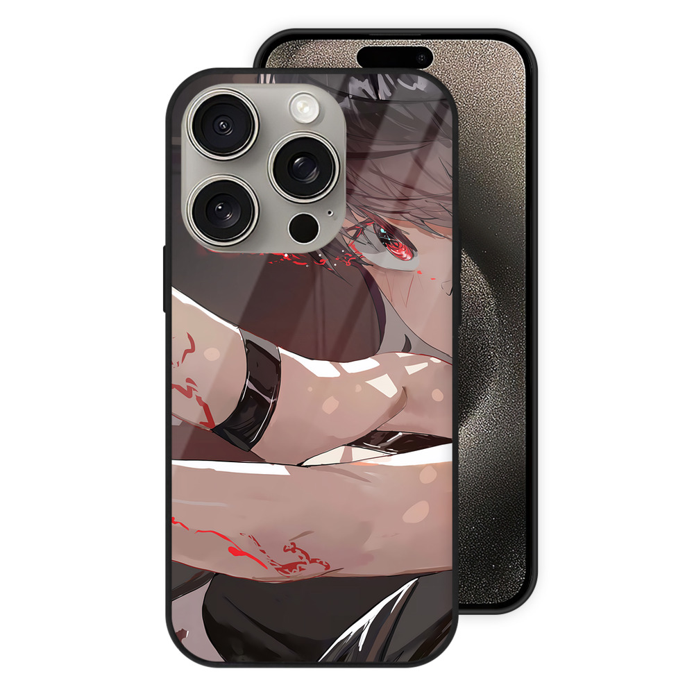 （画像用） SPY×FAMILY间谍家家酒 【iPhone15Pro対応】スマホケース 耐衝撃＆黄変防止 背面ガラス