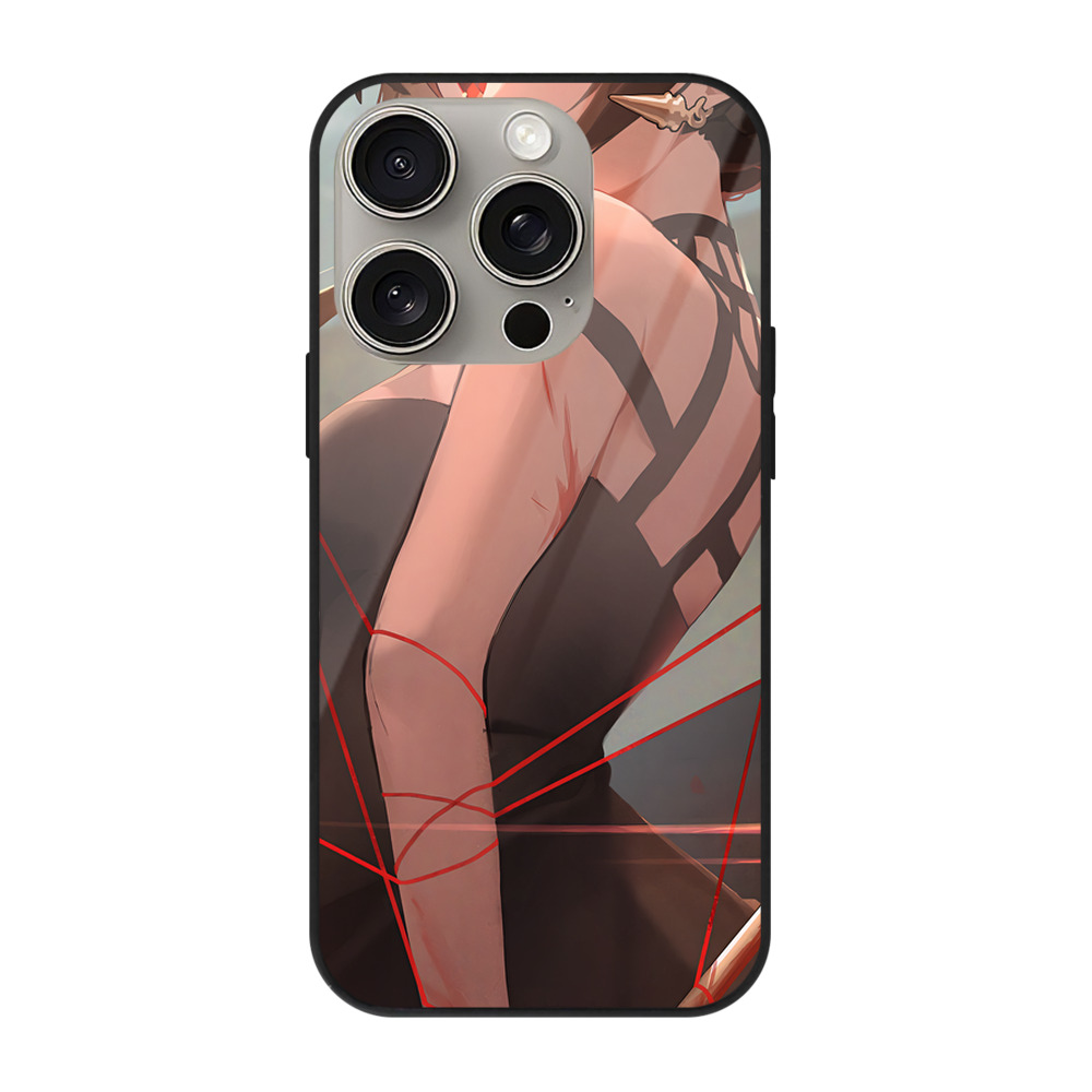 （画像用） SPY×FAMILY间谍家家酒 【iPhone15Pro対応】スマホケース 耐衝撃＆黄変防止 背面ガラス