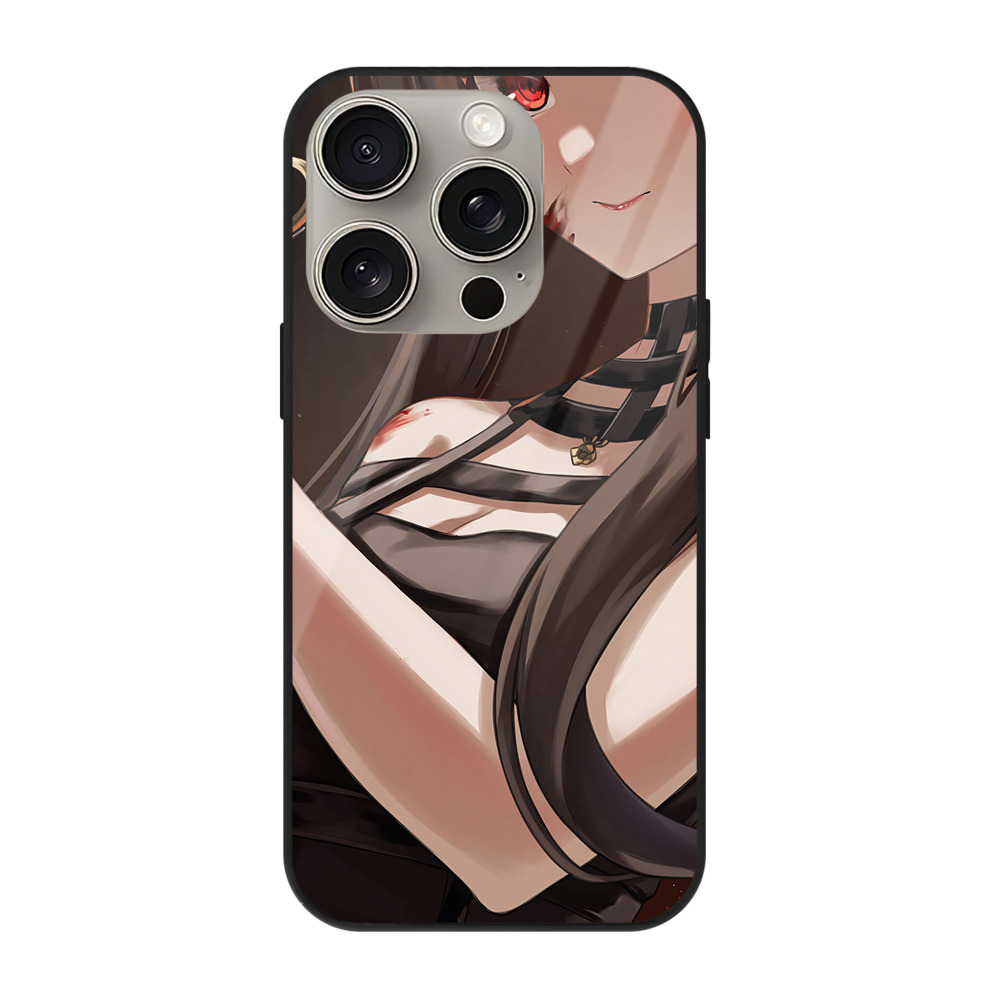 （画像用） SPY×FAMILY间谍家家酒 【iPhone15Pro対応】スマホケース 耐衝撃＆黄変防止 背面ガラス