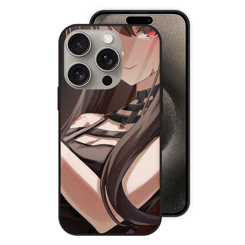 （画像用） SPY×FAMILY间谍家家酒 【iPhone15Pro対応】スマホケース 耐衝撃＆黄変防止 背面ガラス