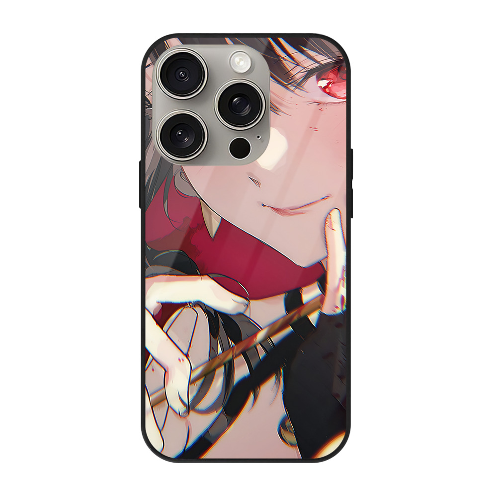 （画像用） SPY×FAMILY间谍家家酒 【iPhone15Pro対応】スマホケース 耐衝撃＆黄変防止 背面ガラス