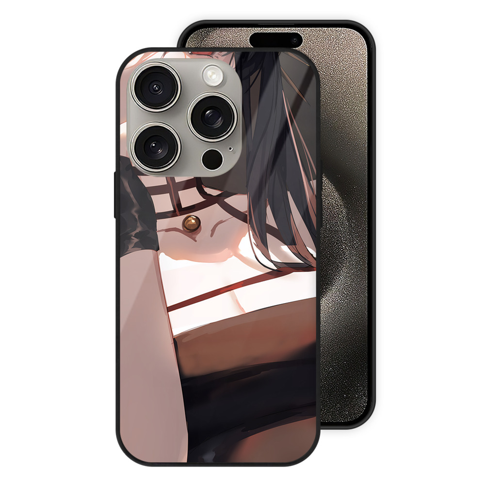 （画像用） SPY×FAMILY间谍家家酒 【iPhone15Pro対応】スマホケース 耐衝撃＆黄変防止 背面ガラス