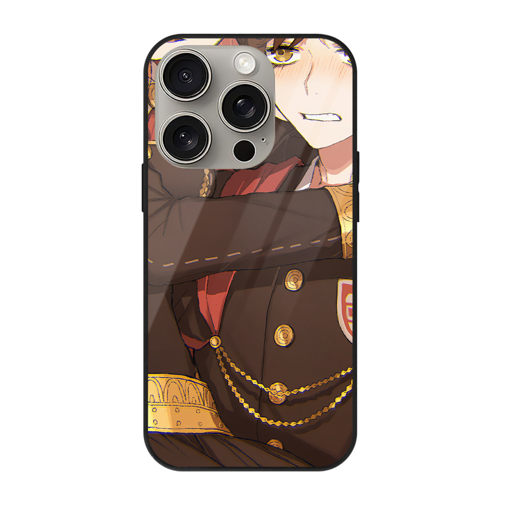 （画像用） SPY×FAMILY间谍家家酒 【iPhone15Pro対応】スマホケース 耐衝撃＆黄変防止 背面ガラス