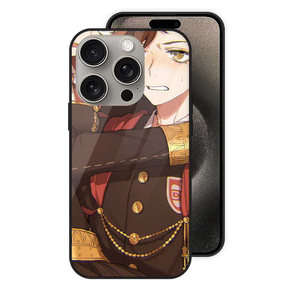 （画像用） SPY×FAMILY间谍家家酒 【iPhone15Pro対応】スマホケース 耐衝撃＆黄変防止 背面ガラス