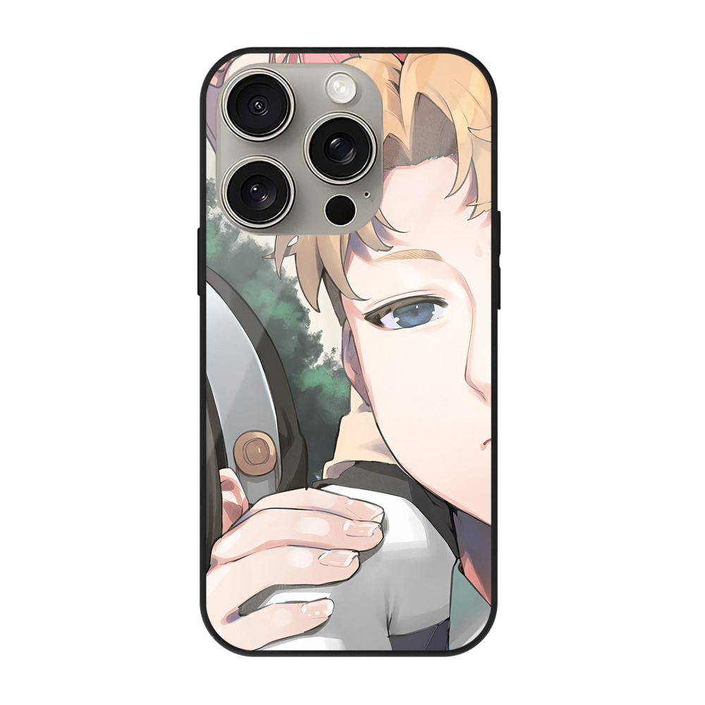 （画像用） SPY×FAMILY间谍家家酒 【iPhone15Pro対応】スマホケース 耐衝撃＆黄変防止 背面ガラス