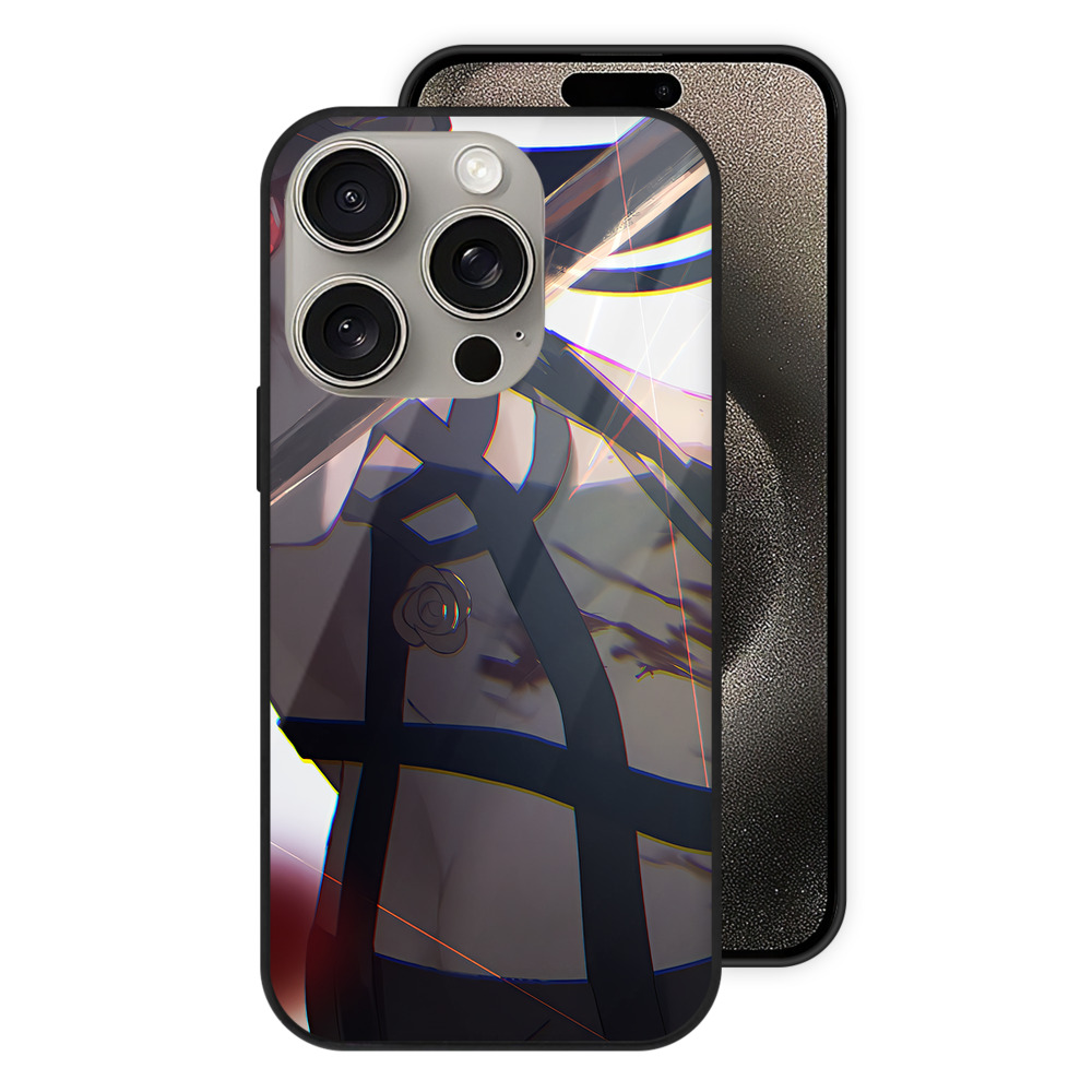 （画像用） SPY×FAMILY间谍家家酒 【iPhone15Pro対応】スマホケース 耐衝撃＆黄変防止 背面ガラス