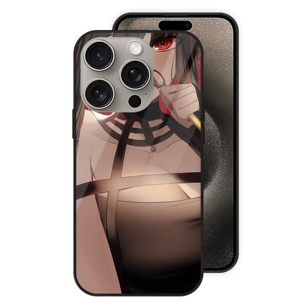（画像用） SPY×FAMILY间谍家家酒 【iPhone15Pro対応】スマホケース 耐衝撃＆黄変防止 背面ガラス