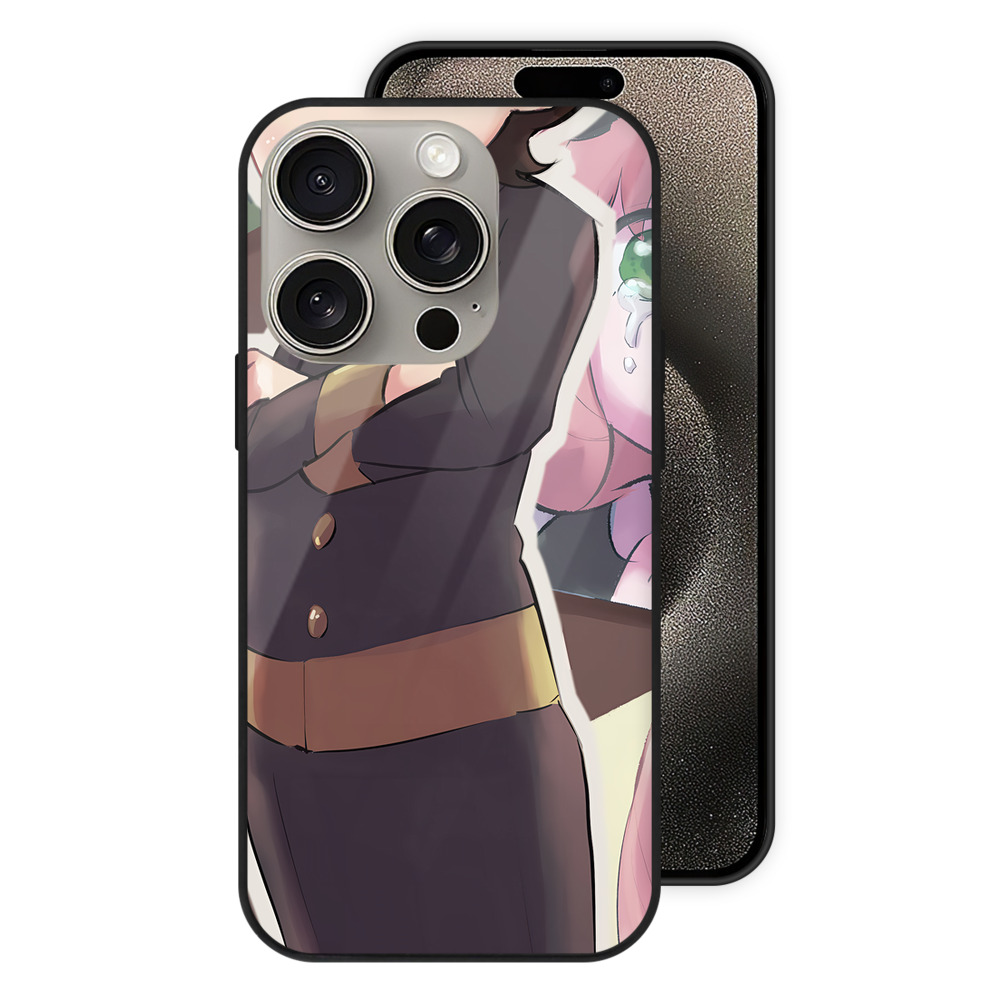 （画像用） SPY×FAMILY间谍家家酒 【iPhone15Pro対応】スマホケース 耐衝撃＆黄変防止 背面ガラス