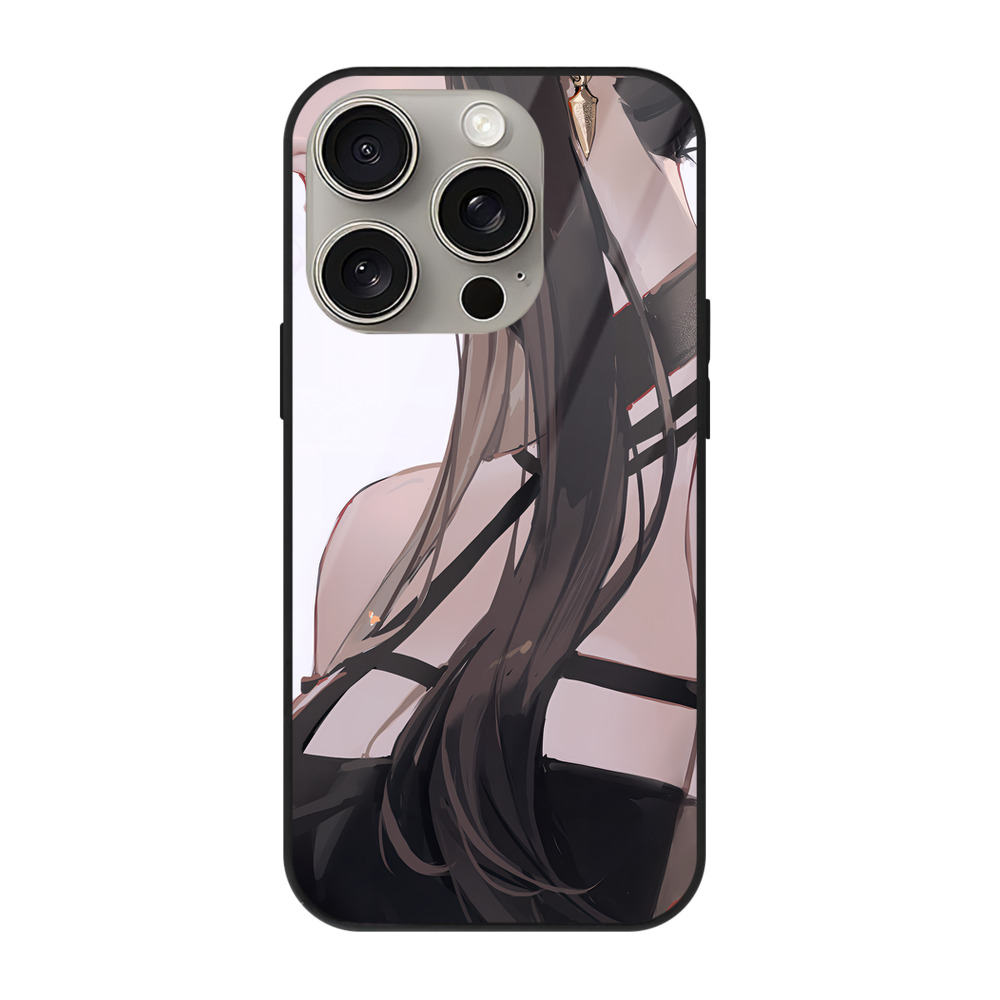（画像用） SPY×FAMILY间谍家家酒 【iPhone15Pro対応】スマホケース 耐衝撃＆黄変防止 背面ガラス