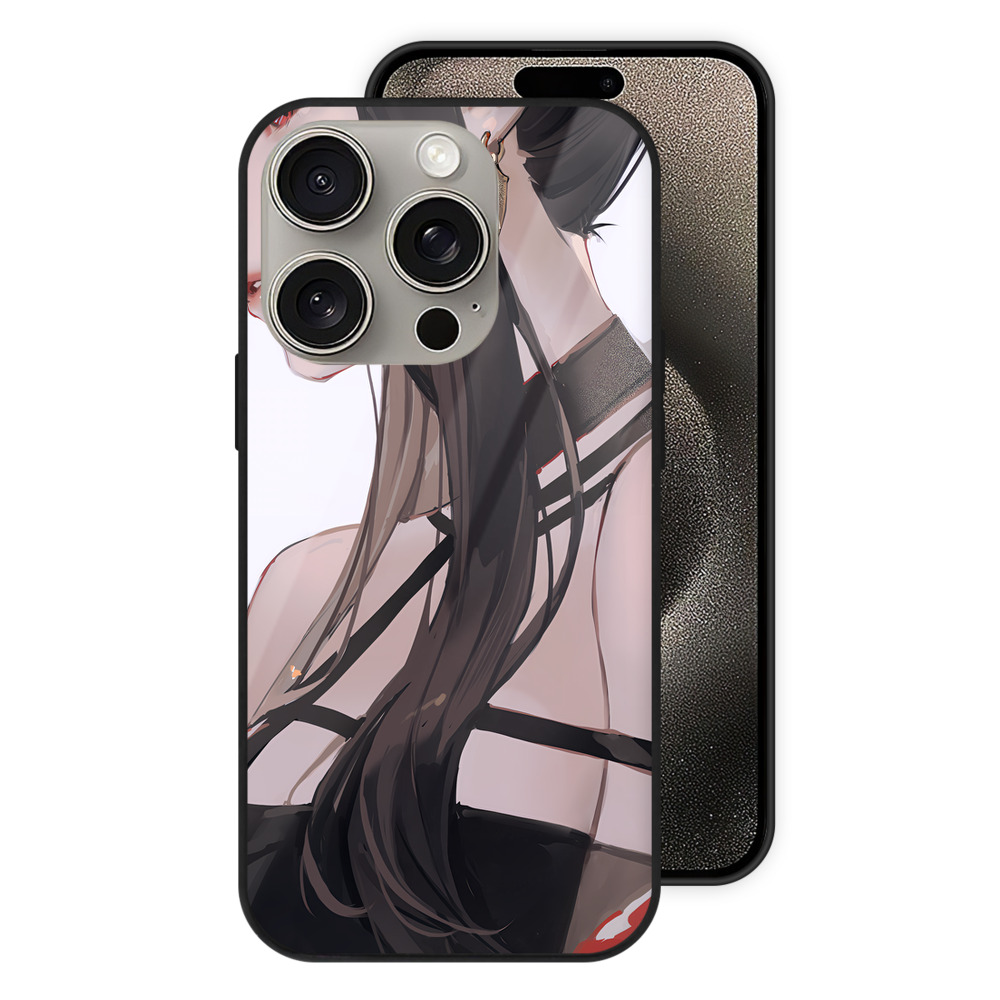 （画像用） SPY×FAMILY间谍家家酒 【iPhone15Pro対応】スマホケース 耐衝撃＆黄変防止 背面ガラス