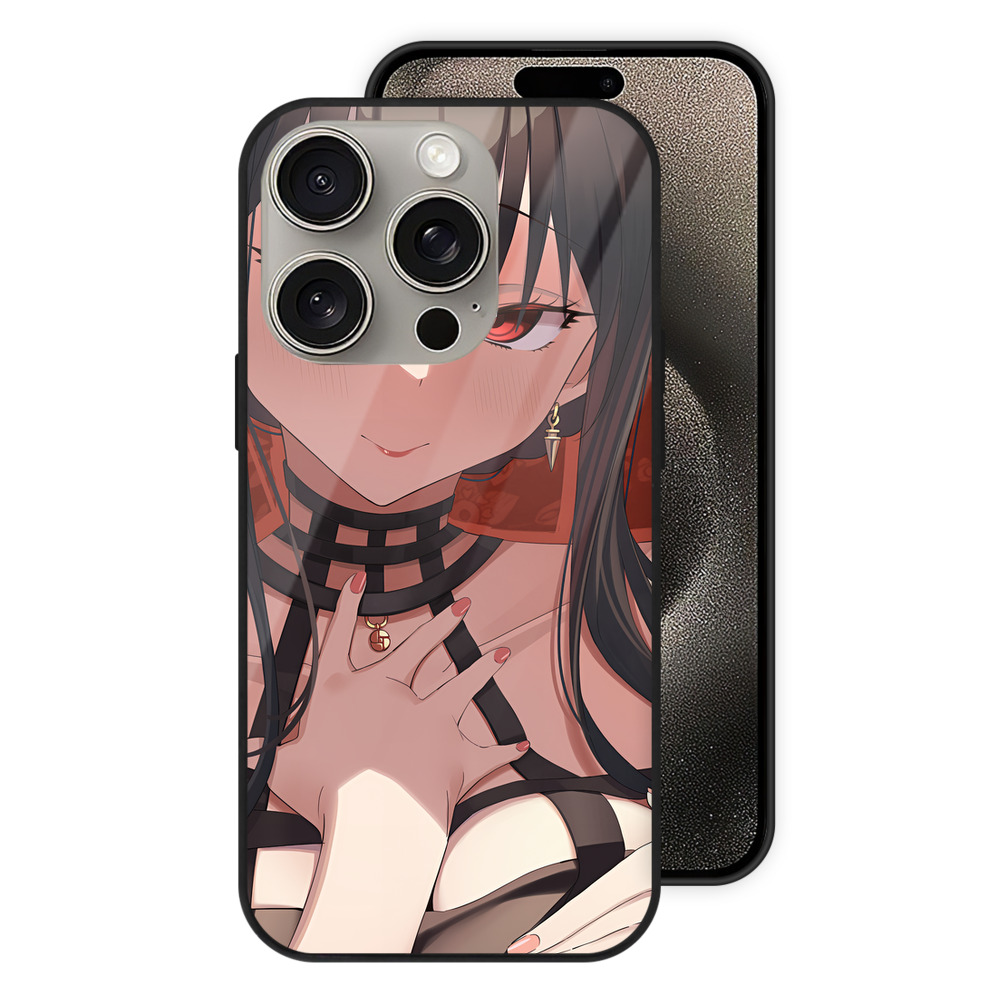 （画像用） SPY×FAMILY间谍家家酒 【iPhone15Pro対応】スマホケース 耐衝撃＆黄変防止 背面ガラス