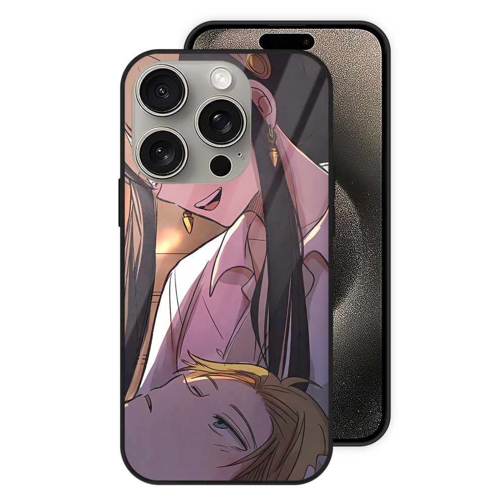 （画像用） SPY×FAMILY间谍家家酒 【iPhone15Pro対応】スマホケース 耐衝撃＆黄変防止 背面ガラス