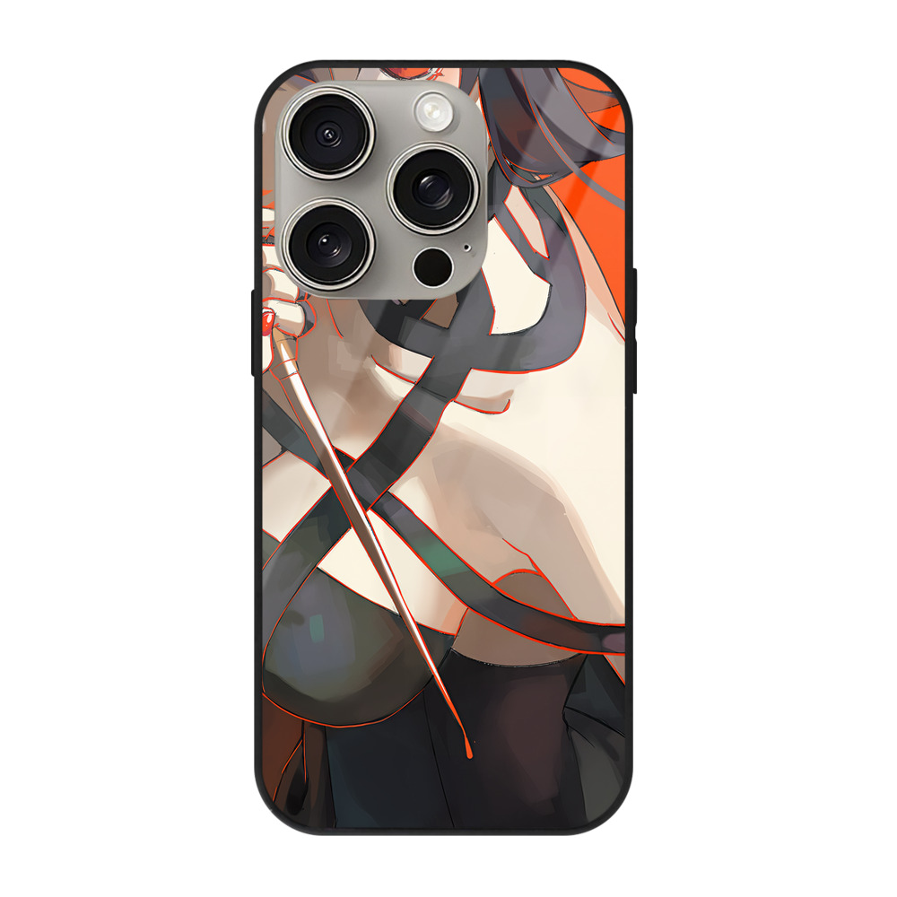 （画像用） SPY×FAMILY间谍家家酒 【iPhone15Pro対応】スマホケース 耐衝撃＆黄変防止 背面ガラス