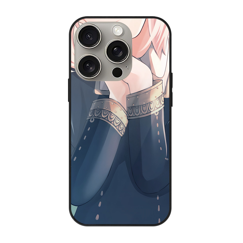 （画像用） SPY×FAMILY间谍家家酒 【iPhone15Pro対応】スマホケース 耐衝撃＆黄変防止 背面ガラス