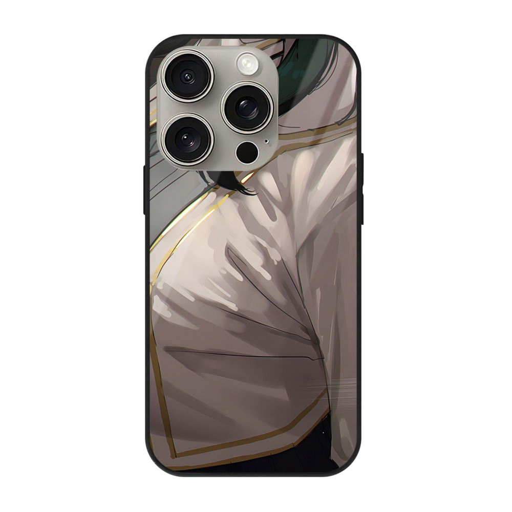 （画像用） SPY×FAMILY间谍家家酒 【iPhone15Pro対応】スマホケース 耐衝撃＆黄変防止 背面ガラス
