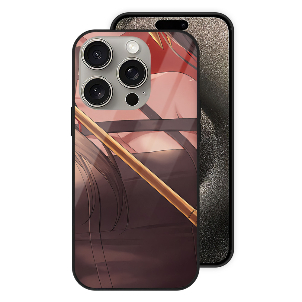（画像用） SPY×FAMILY间谍家家酒 【iPhone15Pro対応】スマホケース 耐衝撃＆黄変防止 背面ガラス