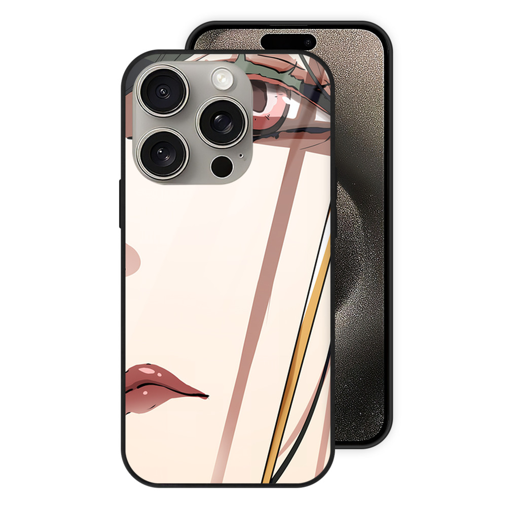 （画像用） SPY×FAMILY间谍家家酒 【iPhone15Pro対応】スマホケース 耐衝撃＆黄変防止 背面ガラス