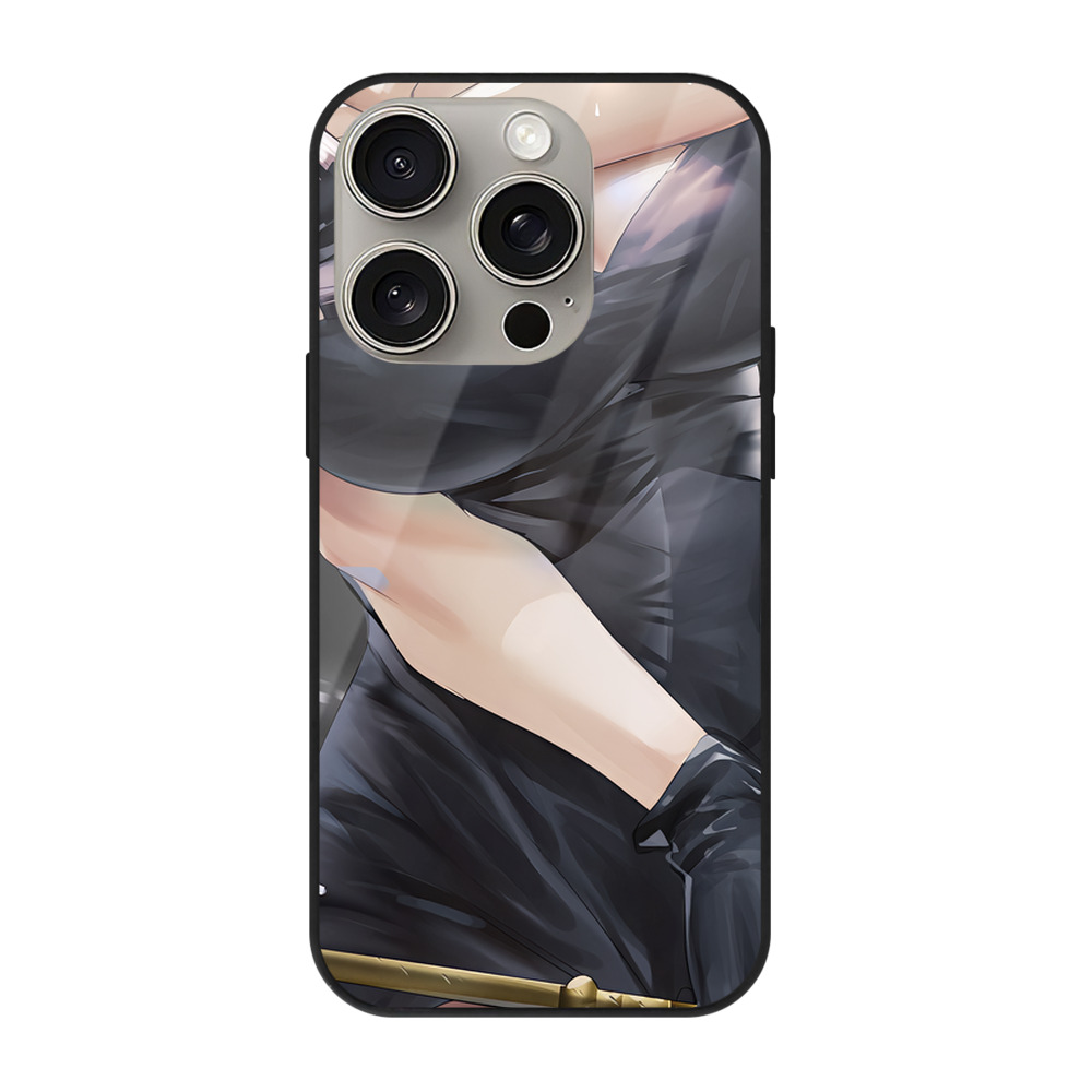 （画像用） SPY×FAMILY间谍家家酒 【iPhone15Pro対応】スマホケース 耐衝撃＆黄変防止 背面ガラス