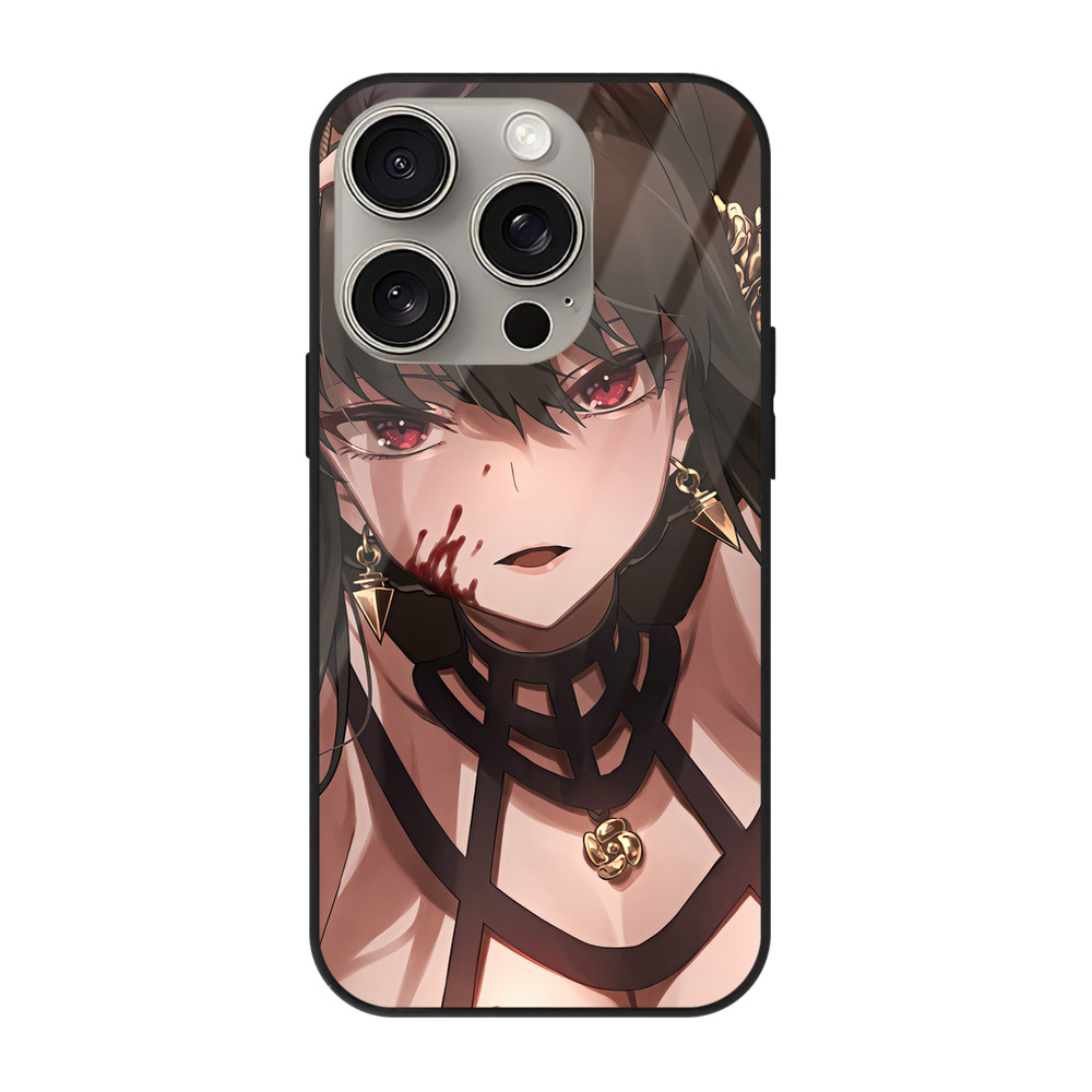 （画像用） SPY×FAMILY间谍家家酒 【iPhone15Pro対応】スマホケース 耐衝撃＆黄変防止 背面ガラス