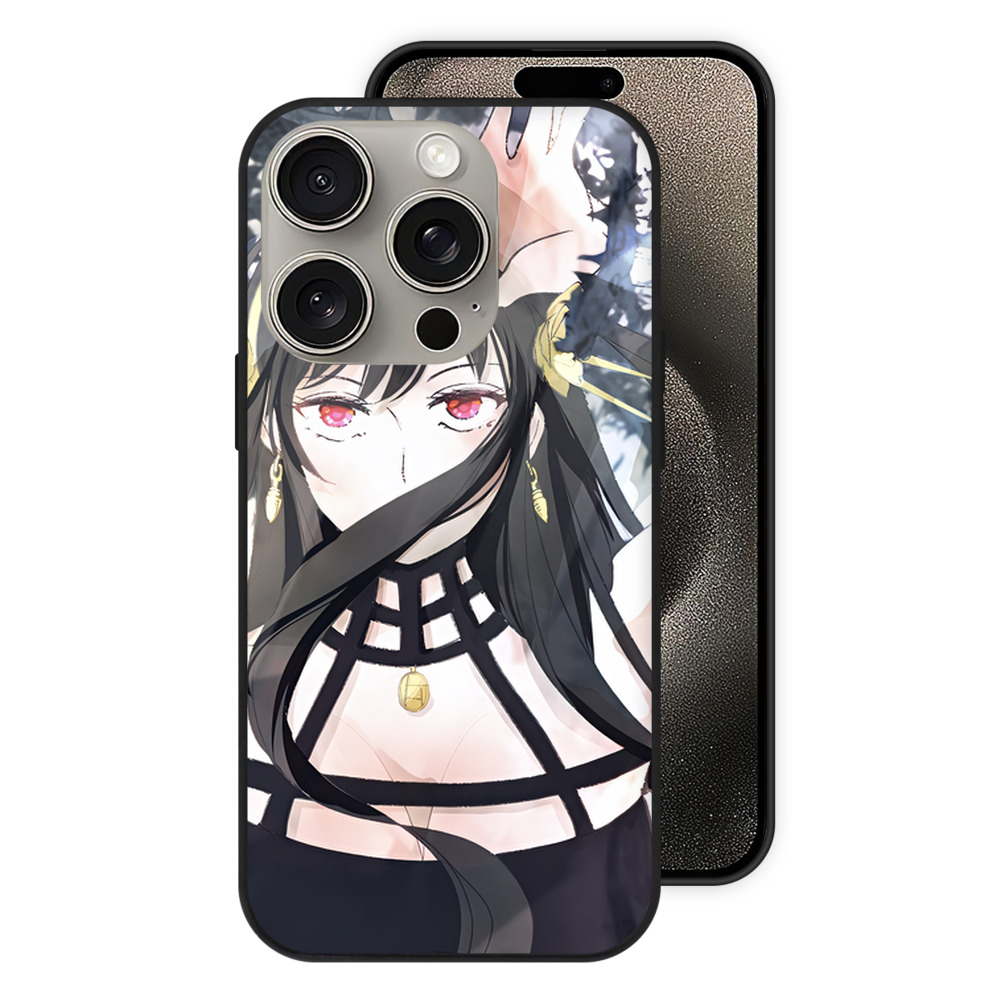 （画像用） SPY×FAMILY间谍家家酒 【iPhone15Pro対応】スマホケース 耐衝撃＆黄変防止 背面ガラス