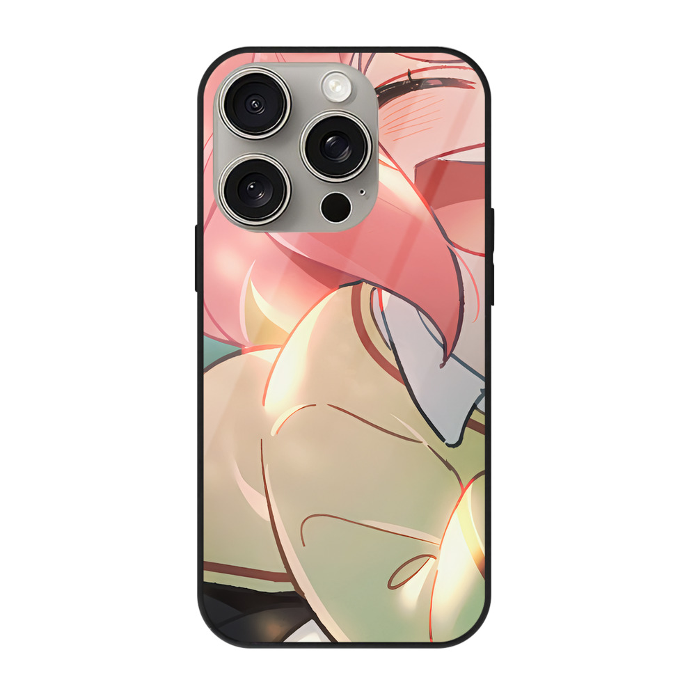 （画像用） SPY×FAMILY间谍家家酒 【iPhone15Pro対応】スマホケース 耐衝撃＆黄変防止 背面ガラス