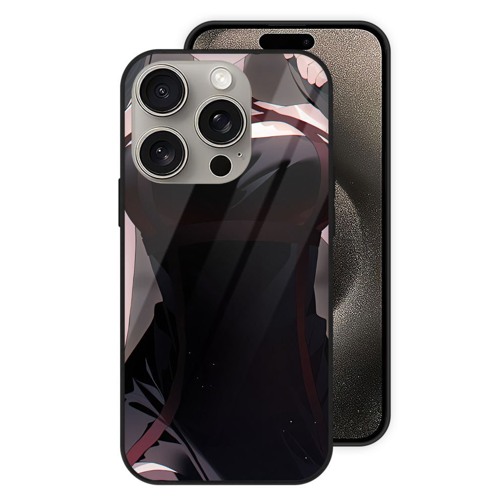 （画像用） SPY×FAMILY间谍家家酒 【iPhone15Pro対応】スマホケース 耐衝撃＆黄変防止 背面ガラス