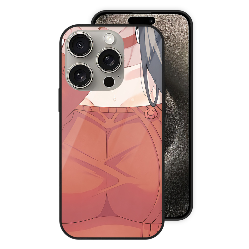 （画像用） SPY×FAMILY间谍家家酒 【iPhone15Pro対応】スマホケース 耐衝撃＆黄変防止 背面ガラス